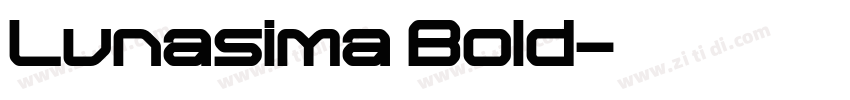 Lunasima Bold字体转换